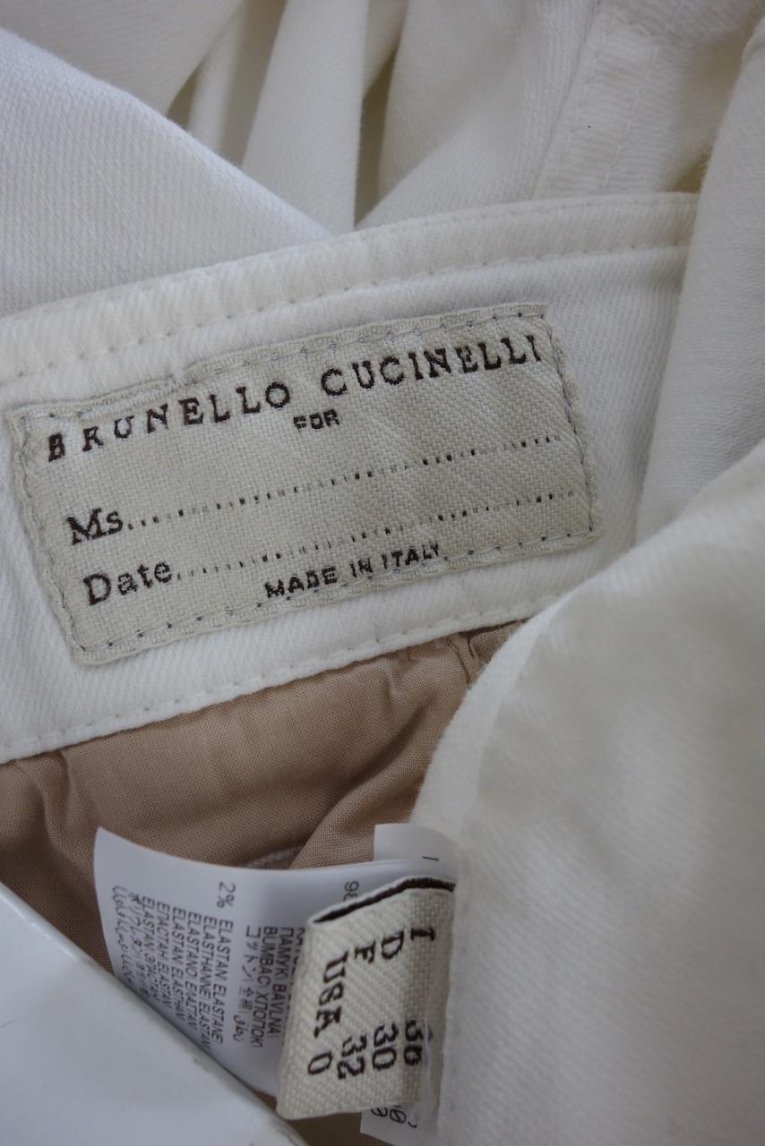 Brunello Cucinelli Paperbag Wasit Denim Jeans