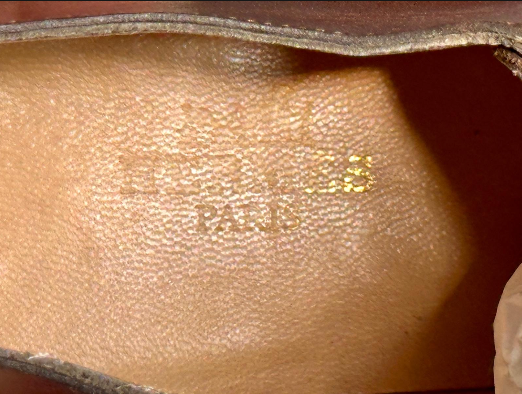 Hermes Vintage Tan Leather Brogues
