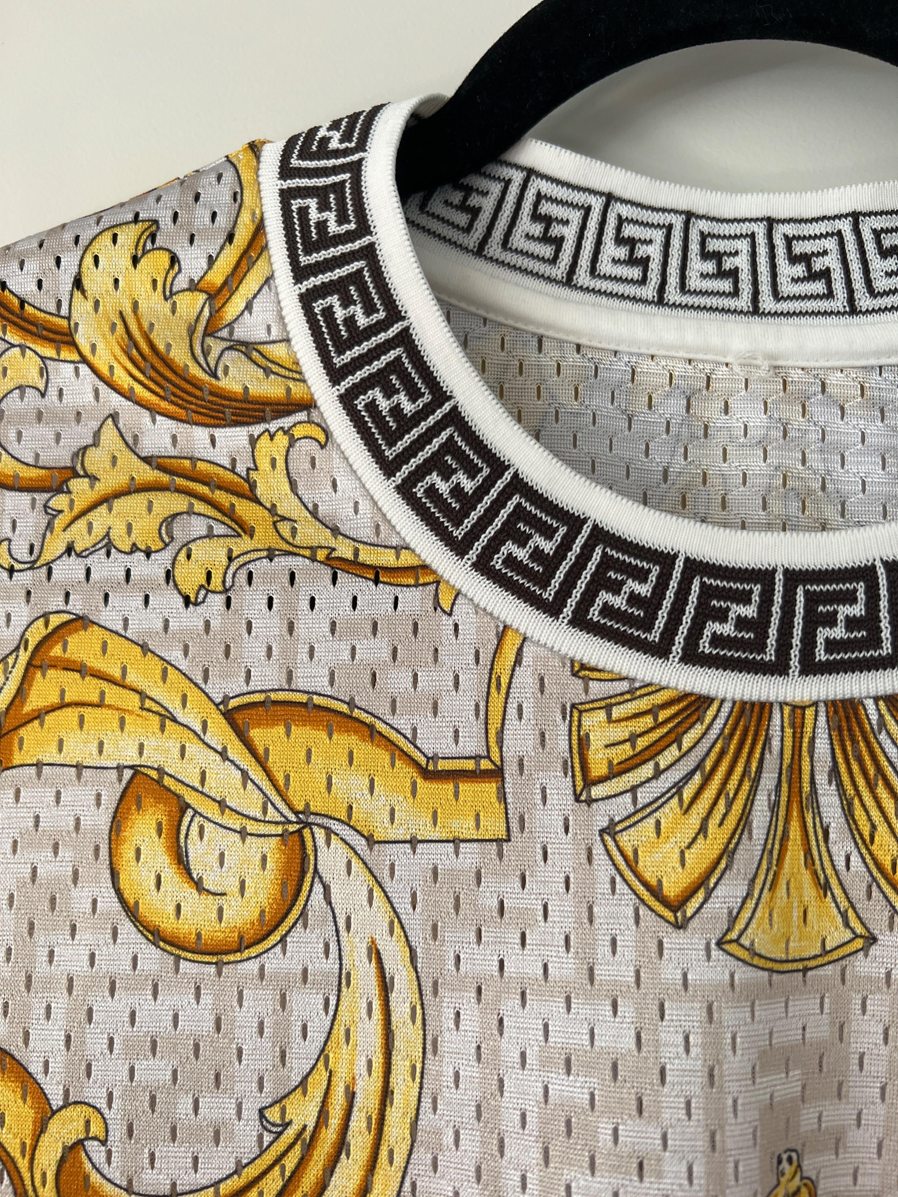 x Versace Fendace Printed Mesh T-Shirt
