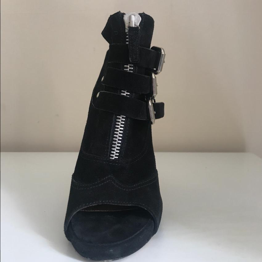 Tabitha Simmons suede buckle boots