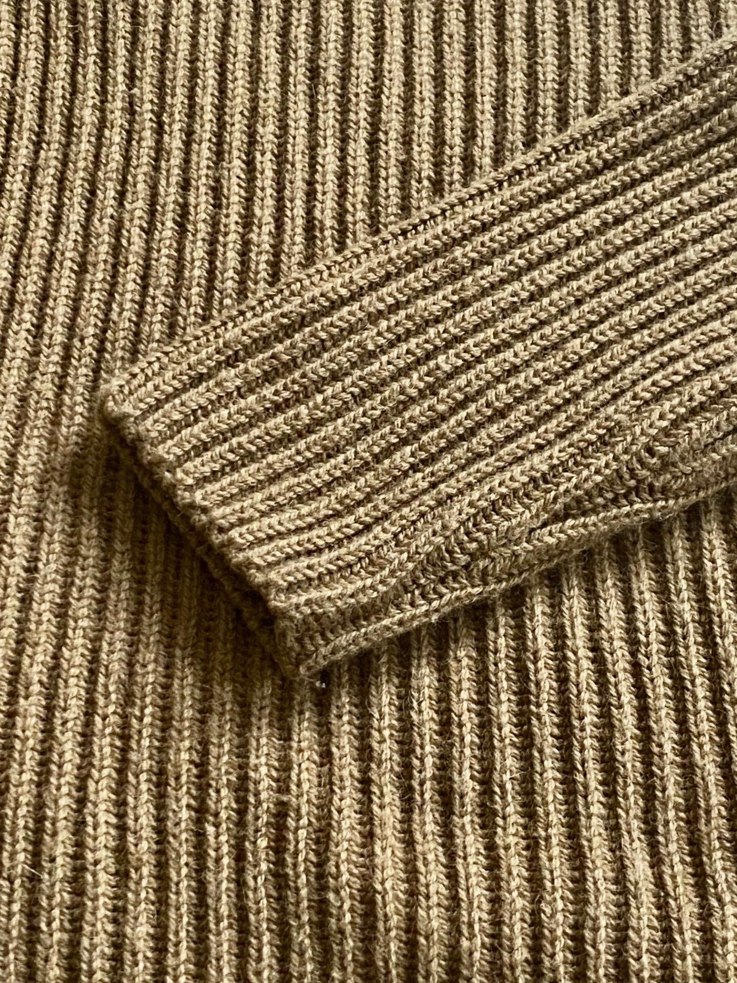 Saint Laurent Camel Hair Crew Neck Jumper