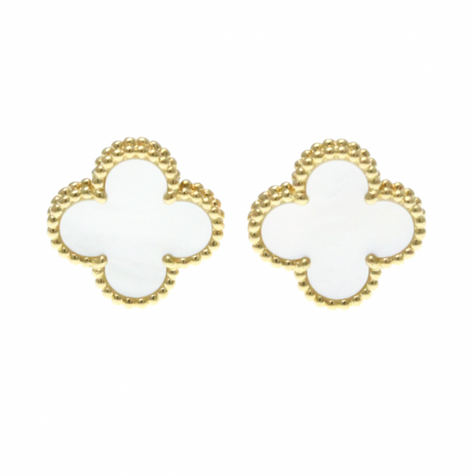 Van Cleef Vintage Alhambra Earrings 15mm x 15mm