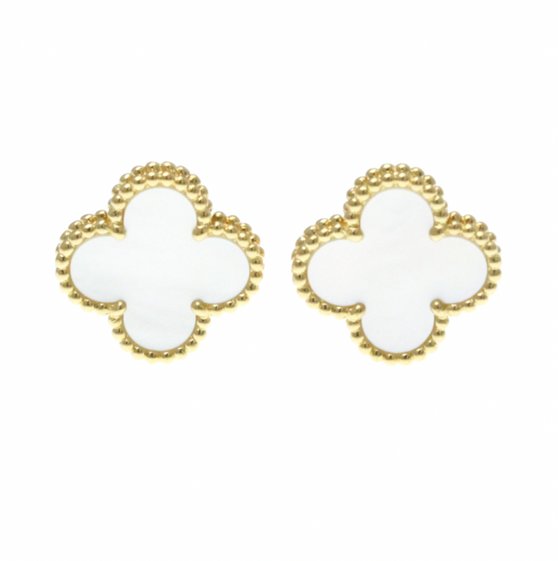 Van Cleef Vintage Alhambra Earrings 15mm x 15mm