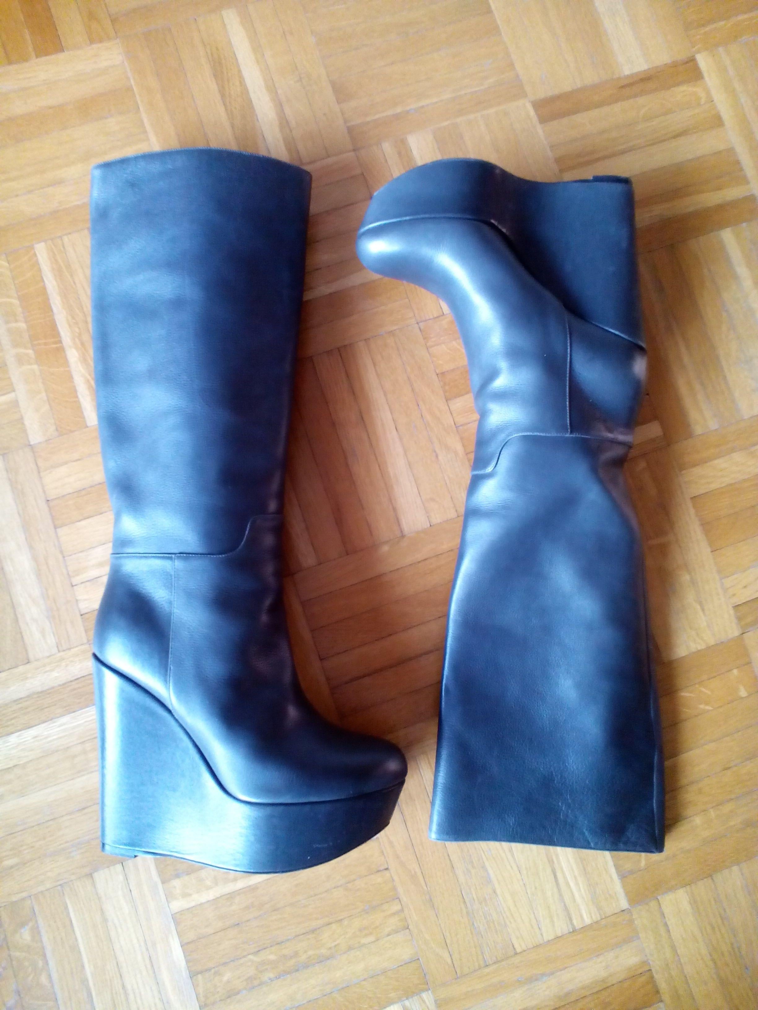 Dolce & Gabbana Tall Wedge Boots