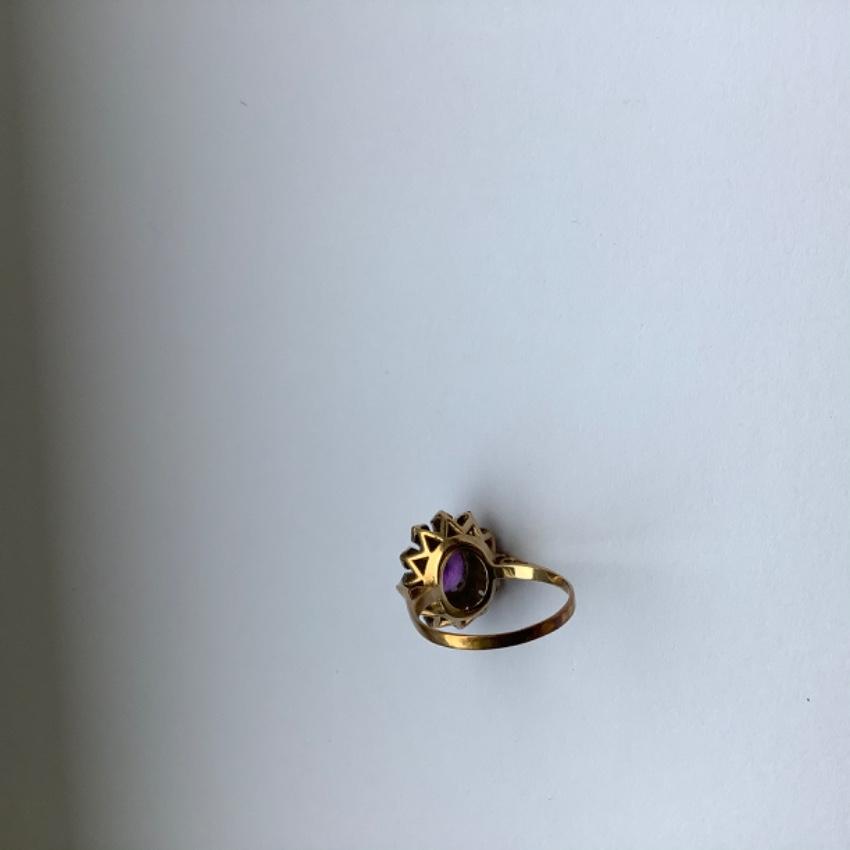 Bespoke Vintage Amethyst & Diamond Ring