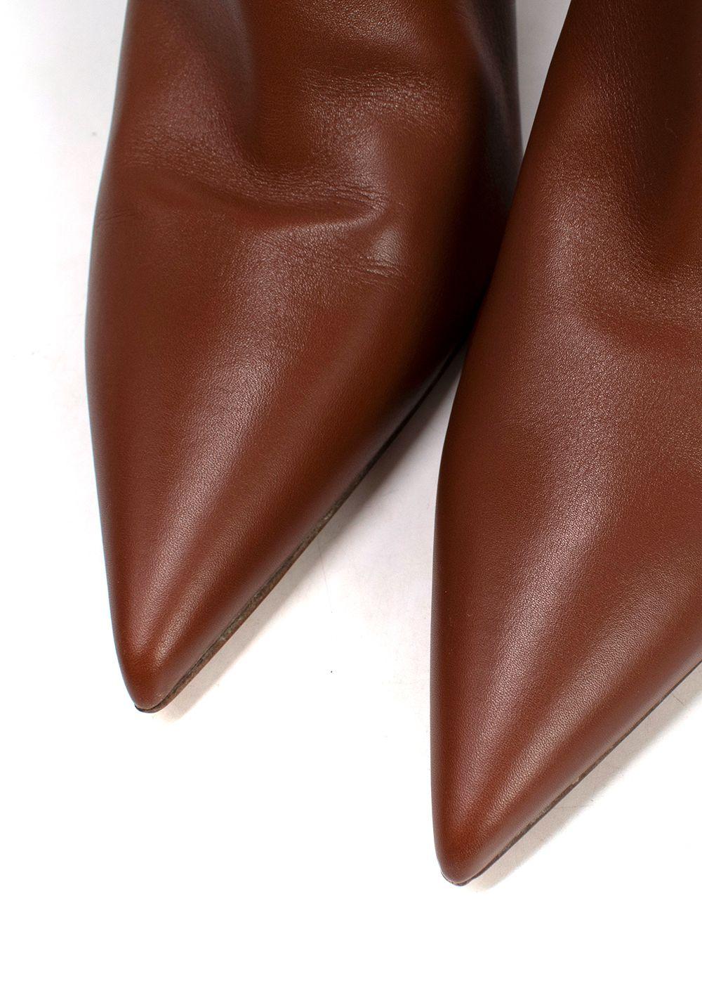 Burberry Hadfield Pedestal-heel Leather Boots