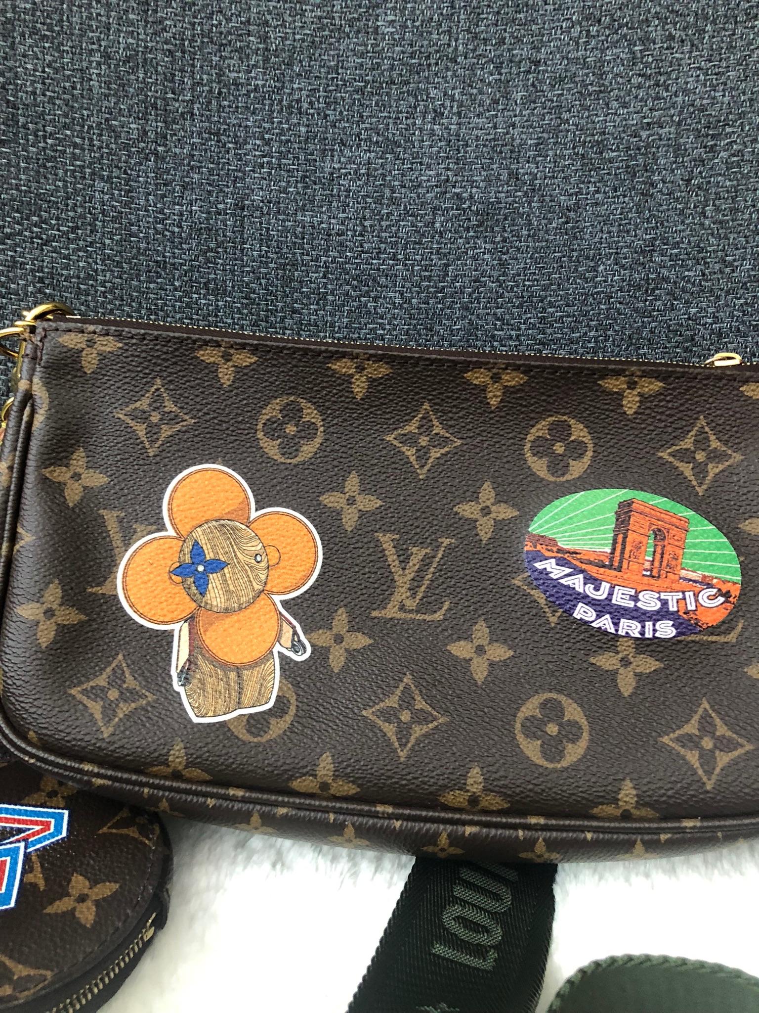 Monogram Pochette Accessoires with Stickers
