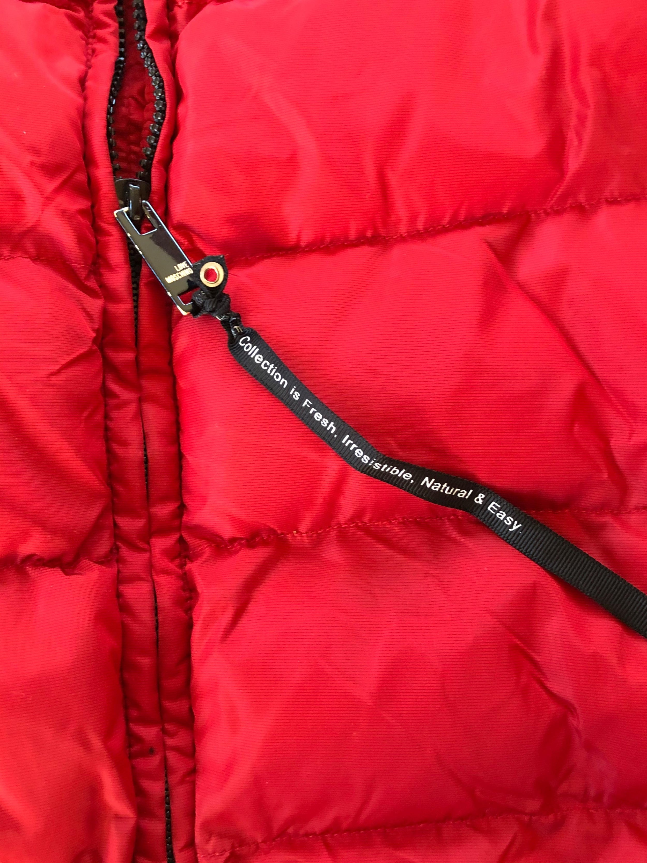Love Red Down Puffer Jacket