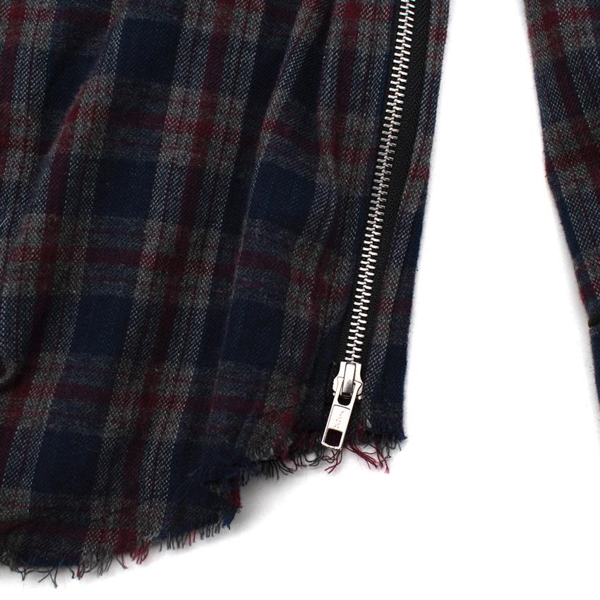 Youths In Balaclava Red & Navy Plaid Pyjama Shirt