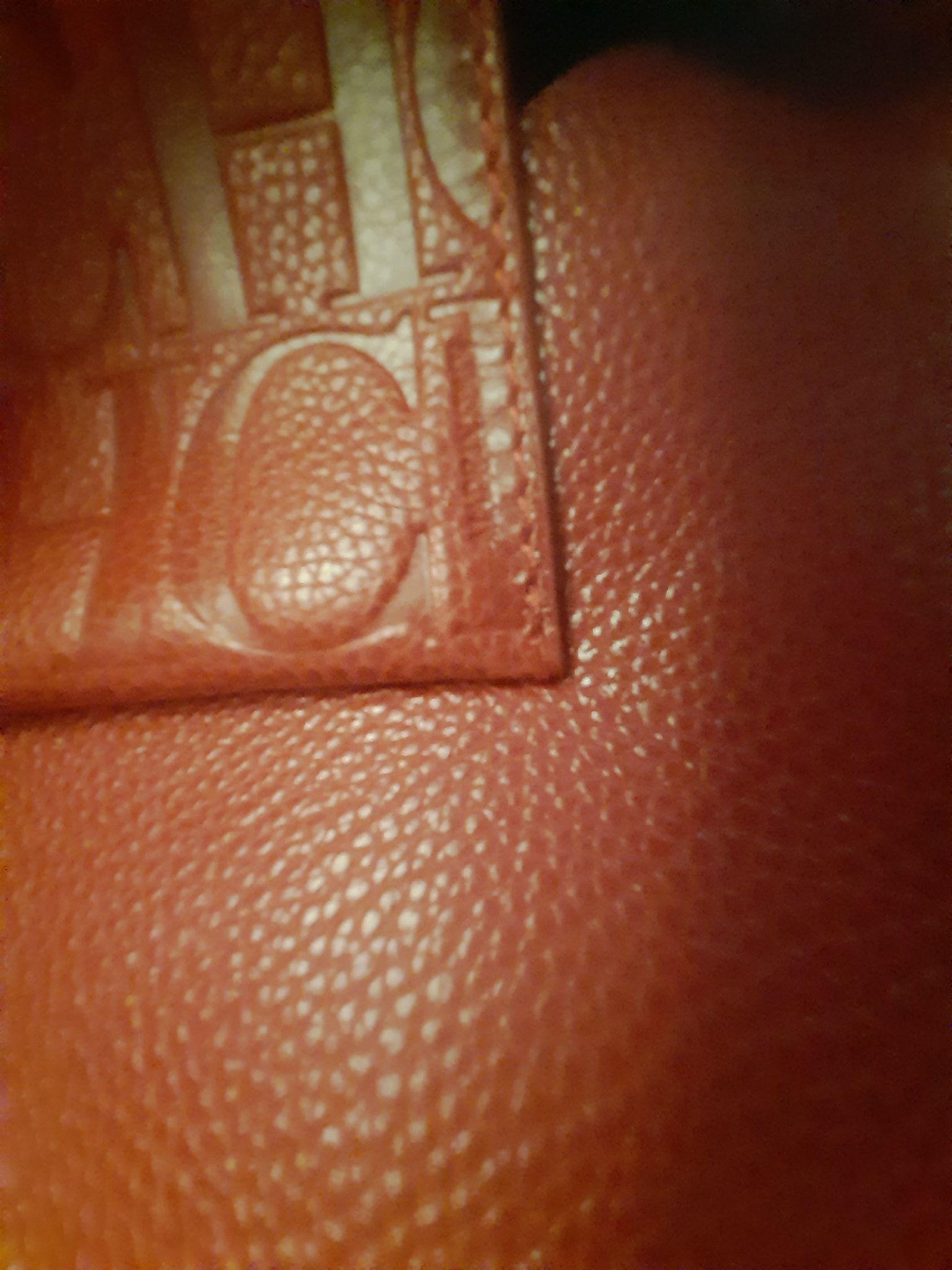 Red leather bag