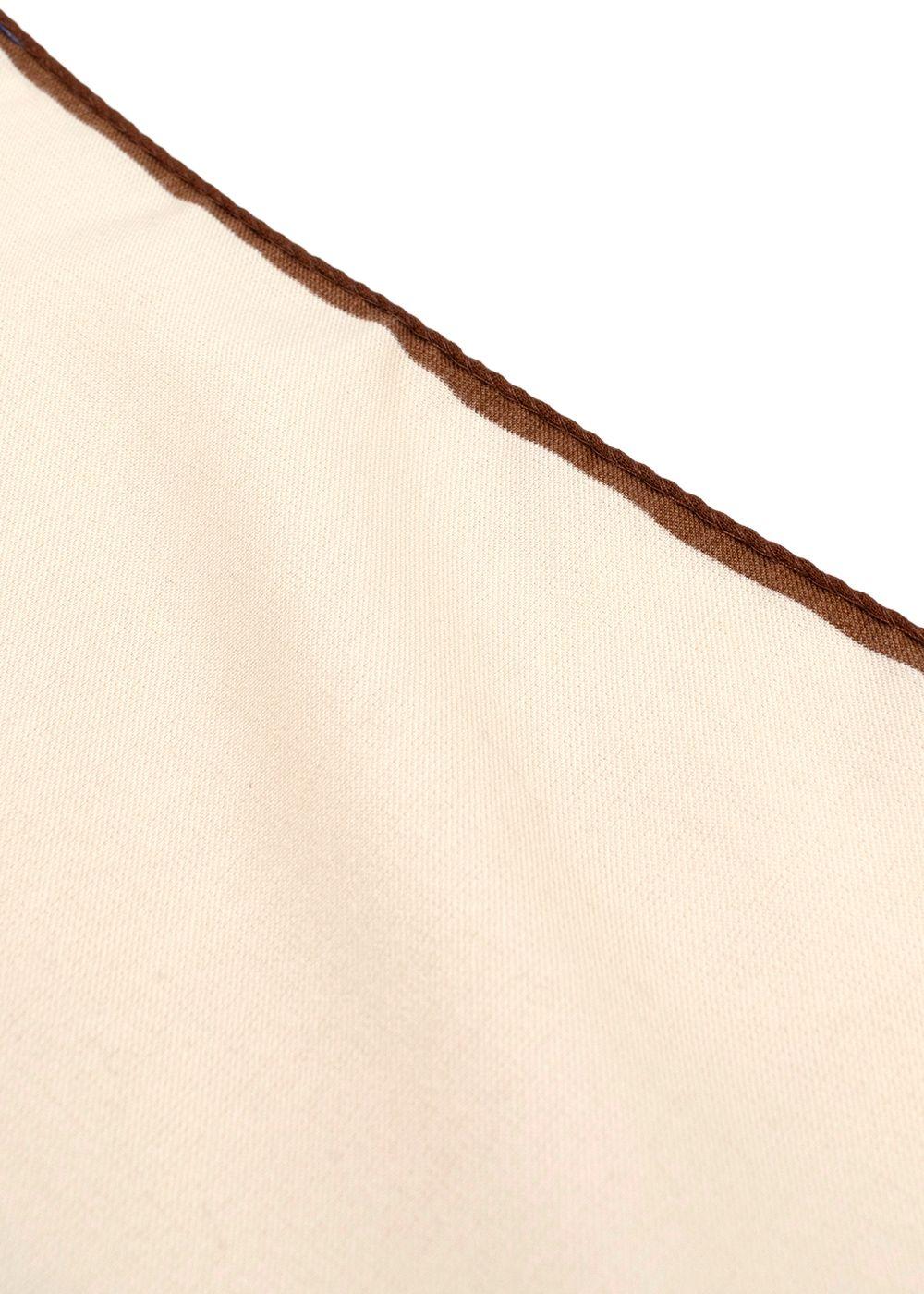 Roda Cream Cashmere and Silk Pocket Square