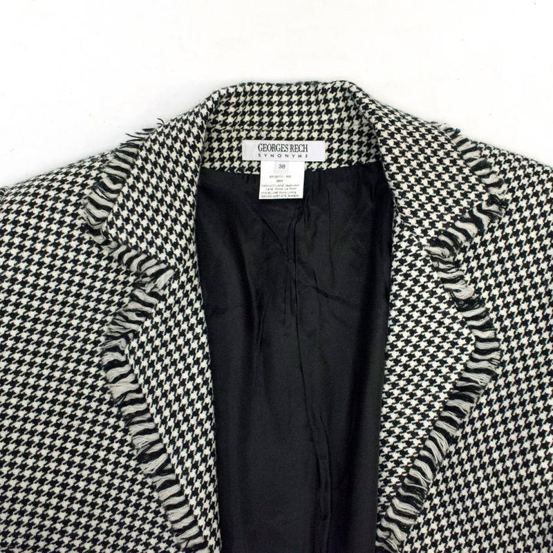 Georges Rech Dogtooth Patterned Skirt Suit