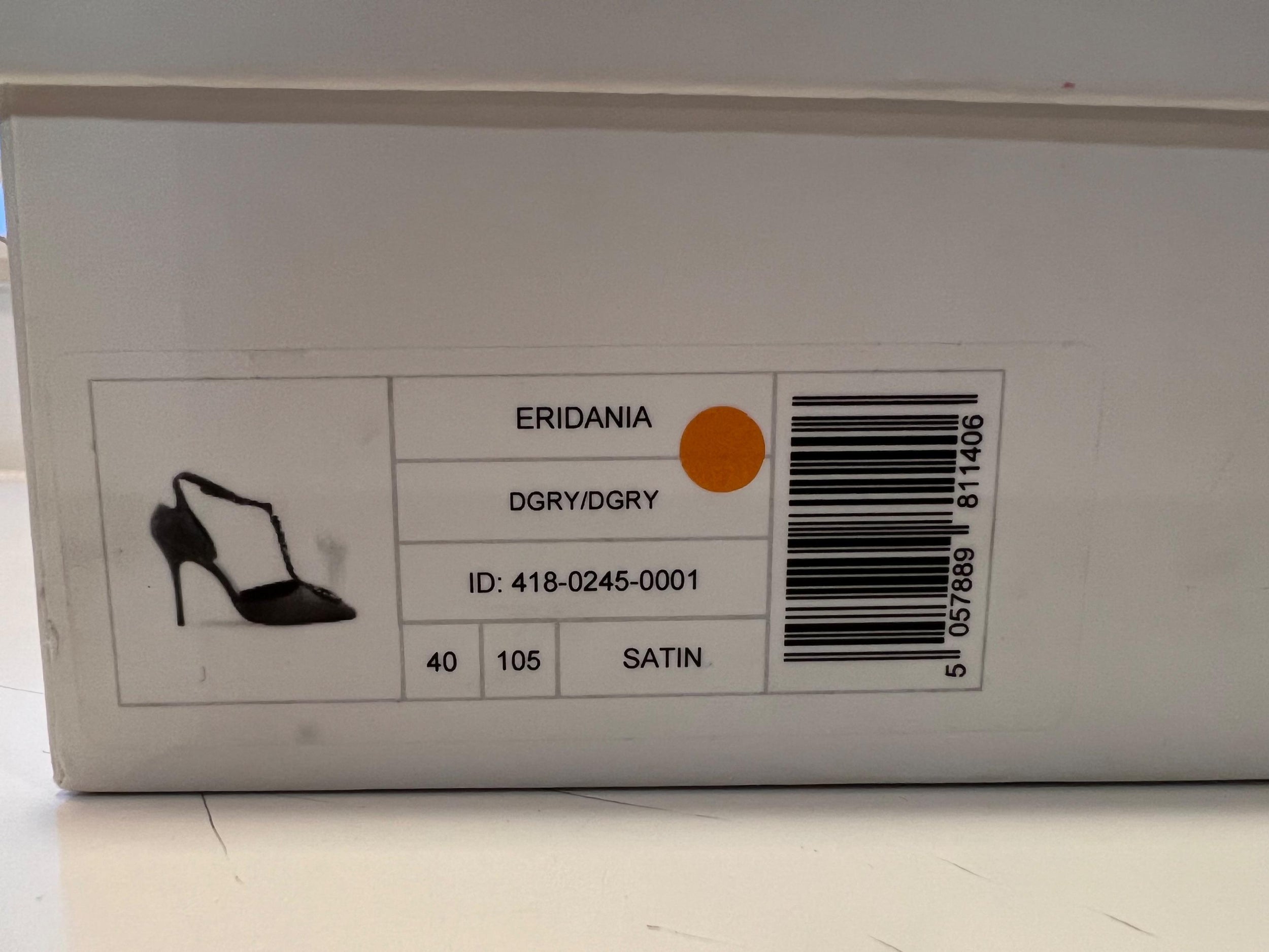 Dove Grey Eridania Crystal Sandals