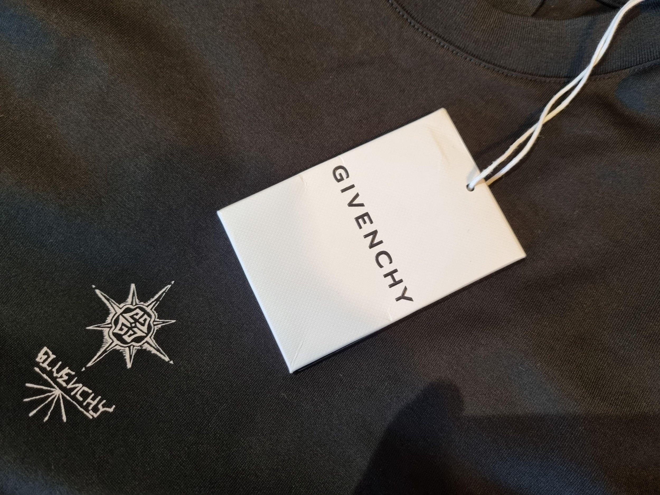 Black cotton jersey tiny logo T-shirt