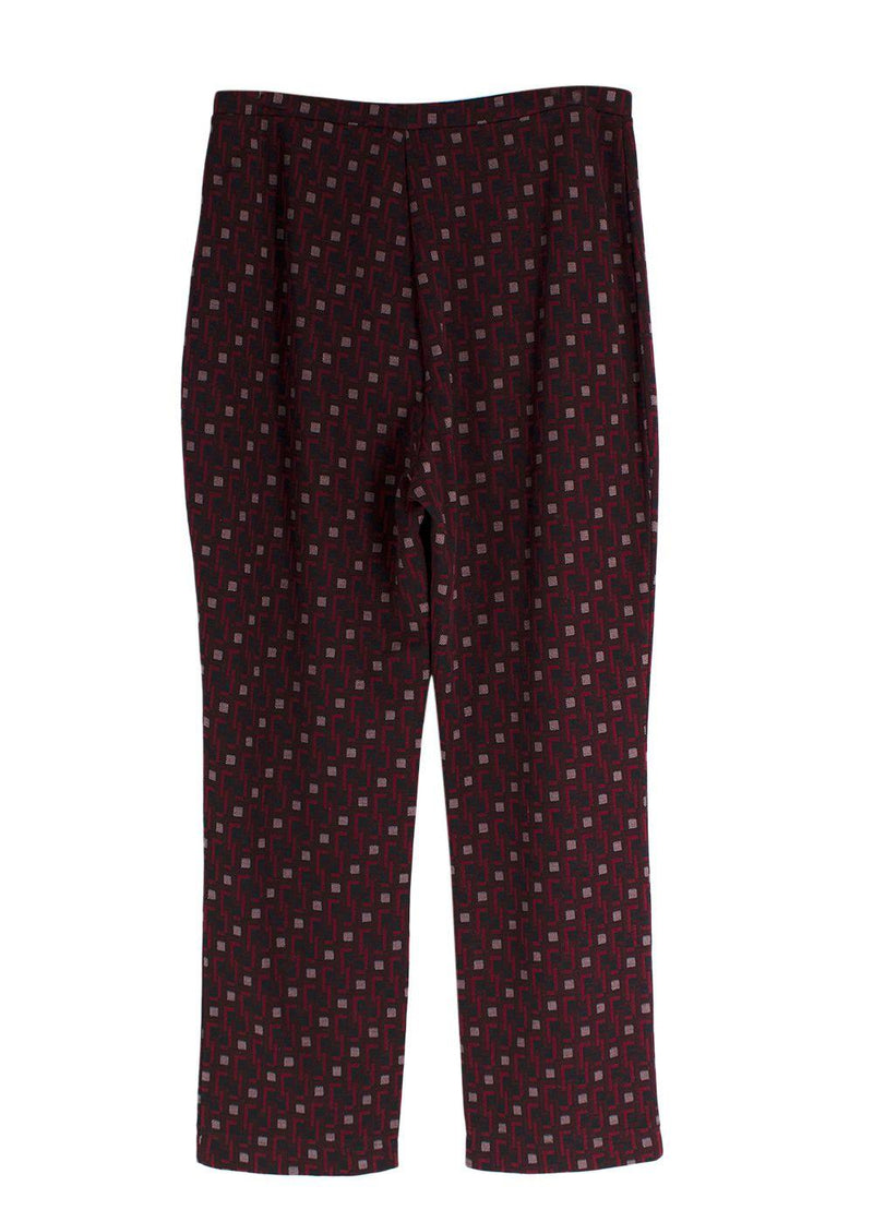 Diane Von Furstenberg Red Tavolara Trousers