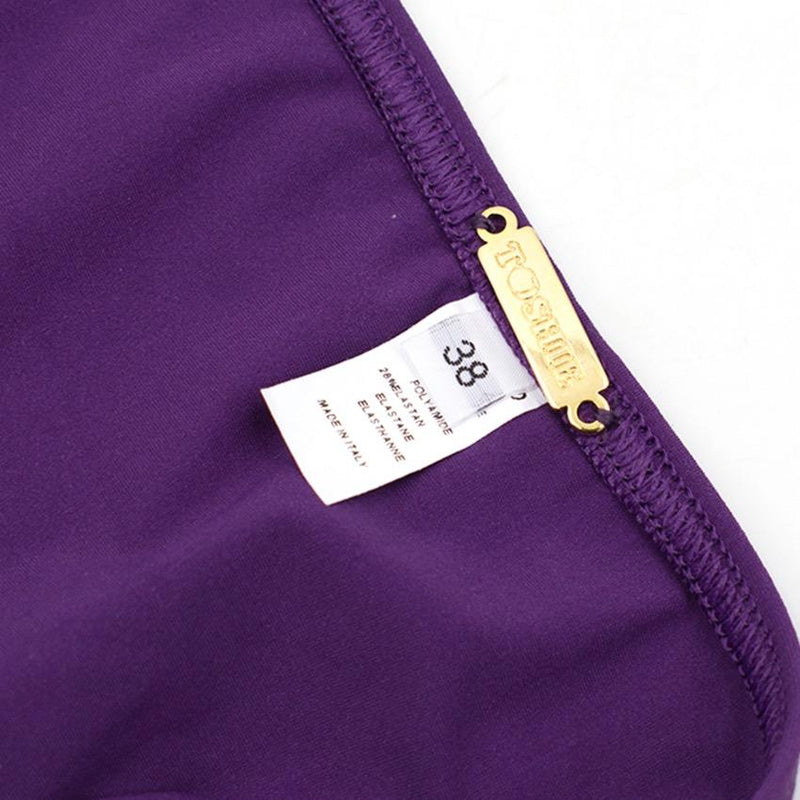 Tooshie Purple Tringle Bikini Set with Studs