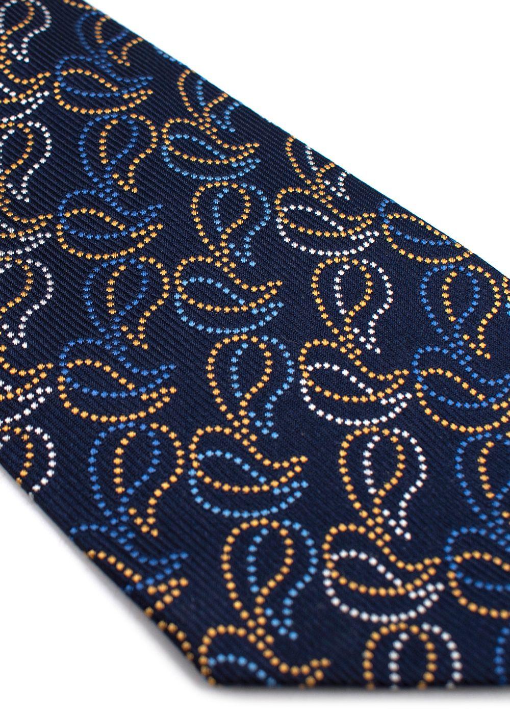 Turnbull Asser Blue Loose Paisley Tie