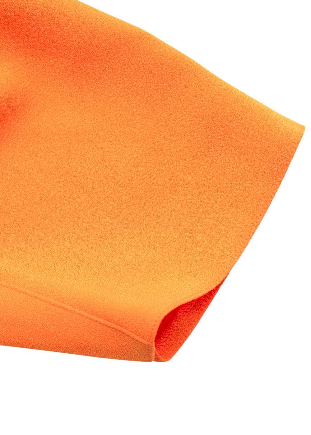 Alex Perry Orange Lee Stretch-crêpe Midi Dress
