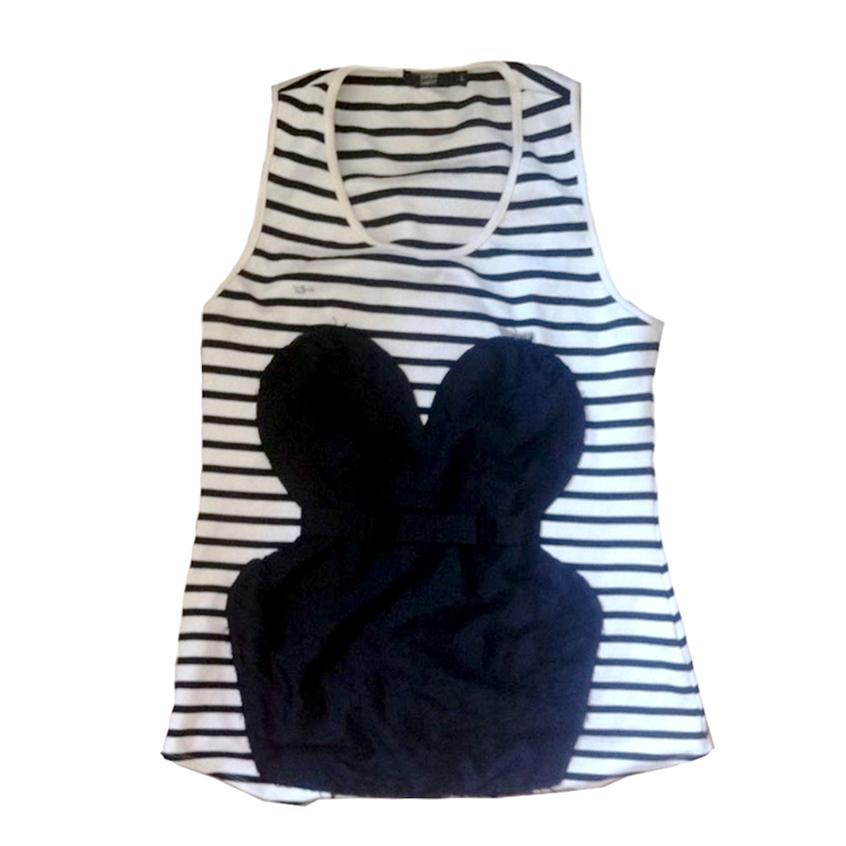 Markus Lupfer stripe bodice top