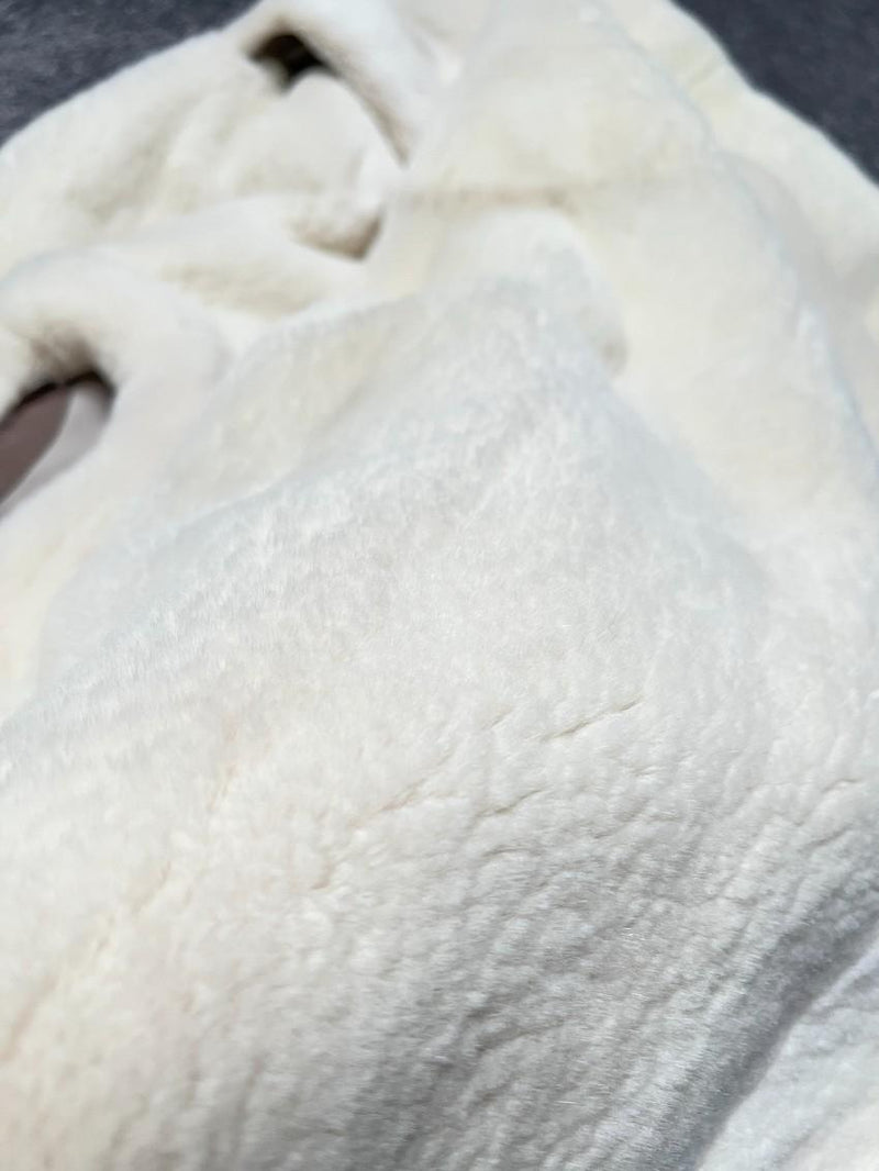 Loro Piana Cream Nylon & Shaved Mink Gilet