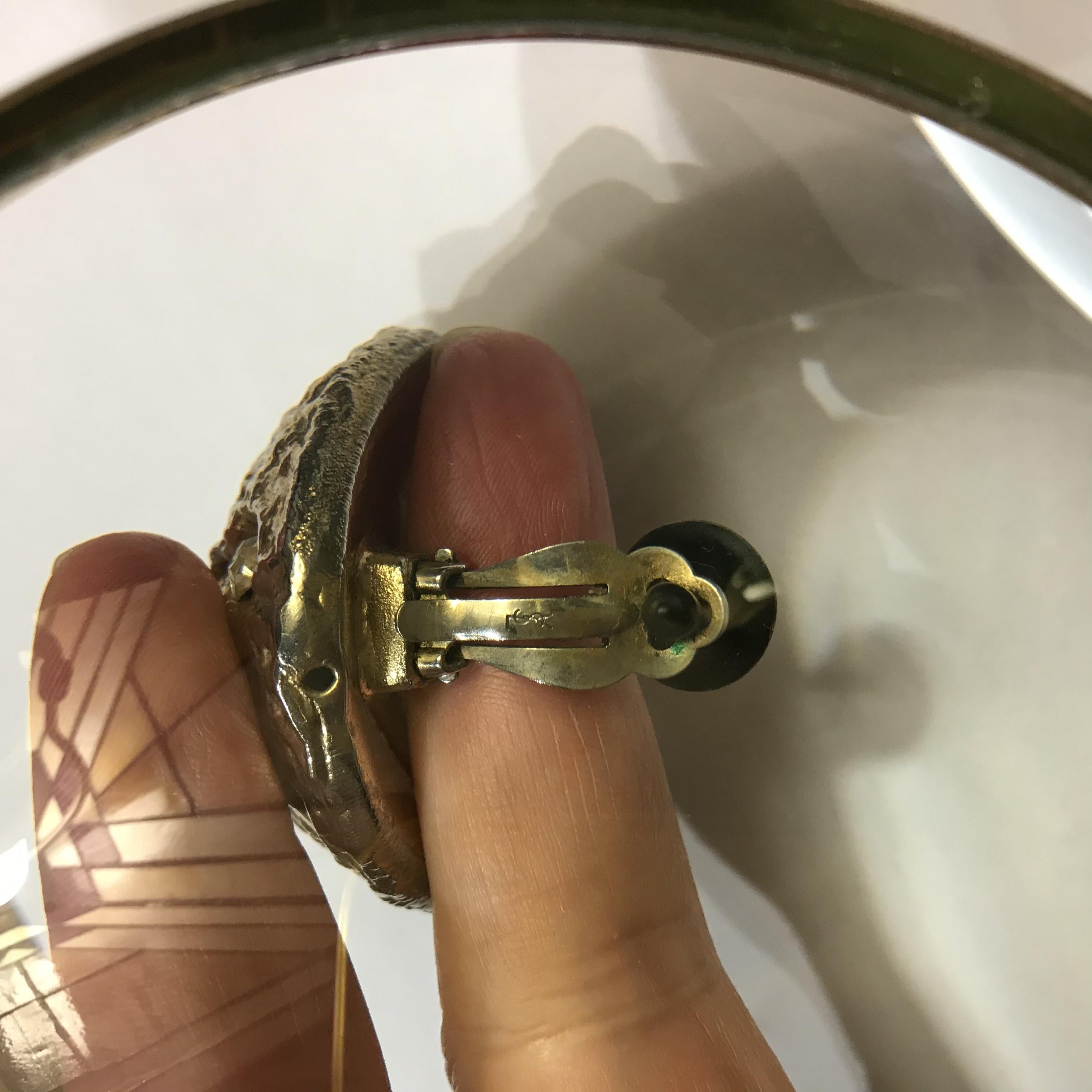 Yves Saint Laurent Vintage Crystal Earrings