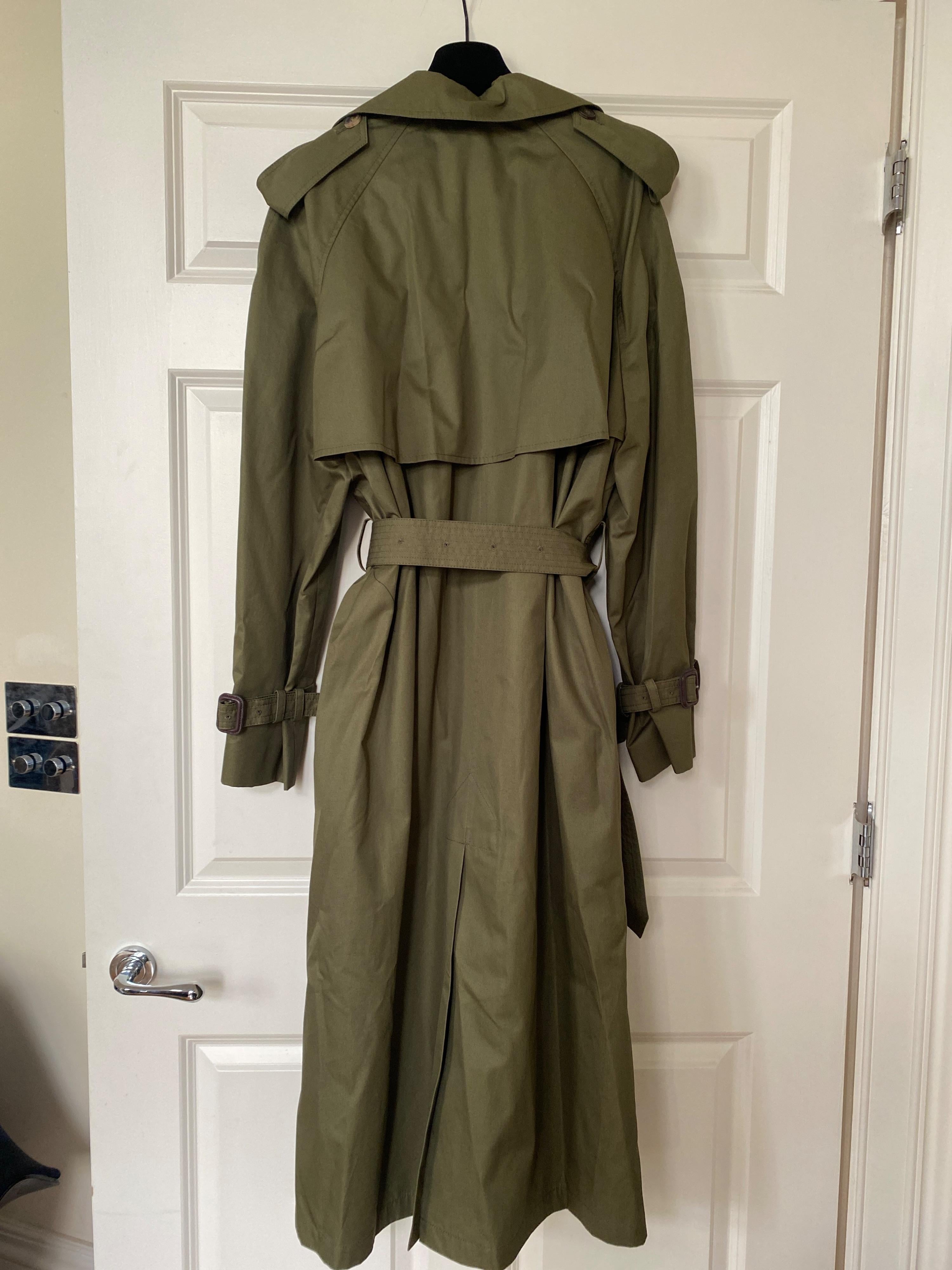 Wardrobe Nyc Khaki Double Breasted Trench Coat
