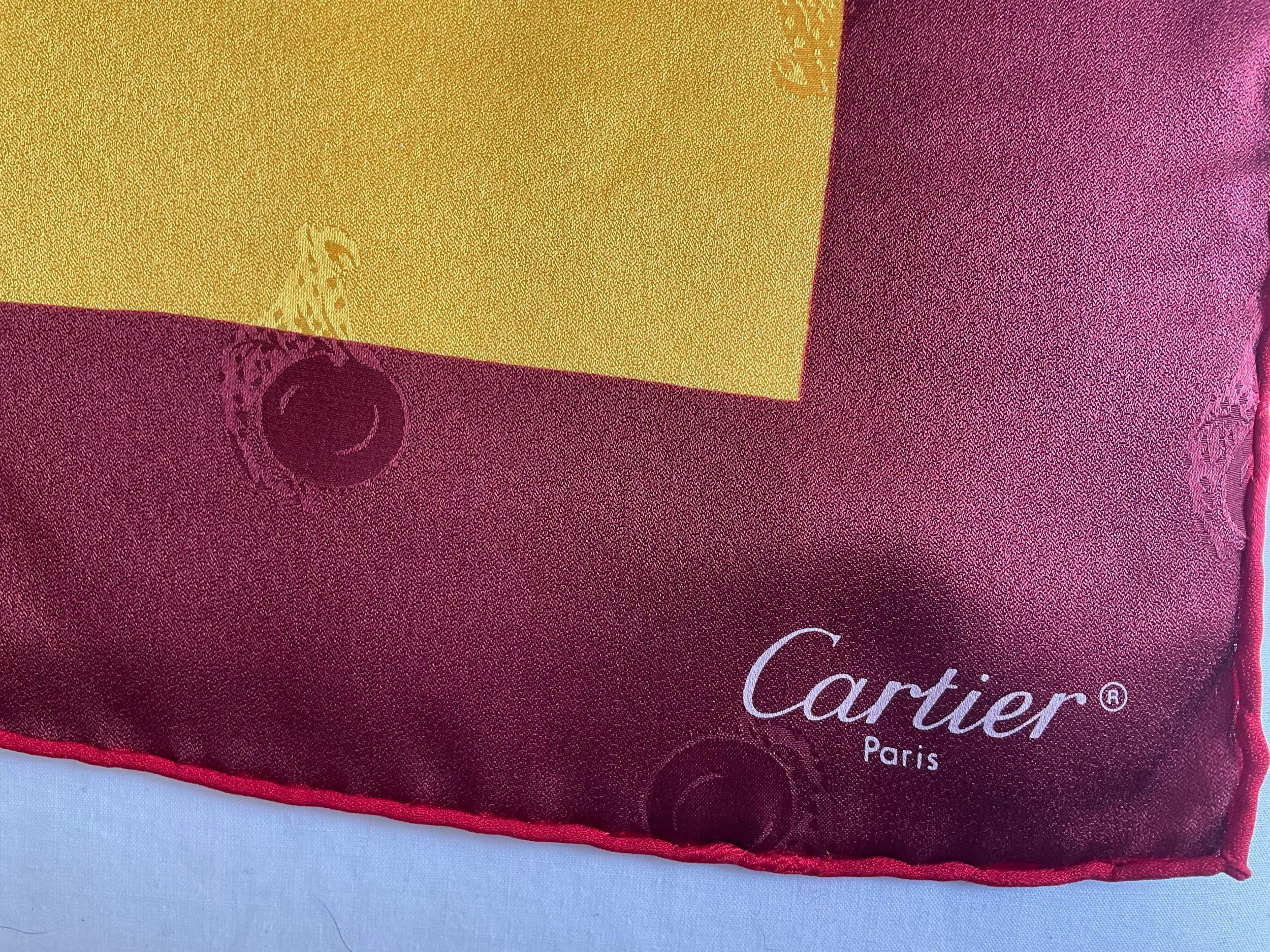 Cartier Printed Silk Square Scarf 86x86cms