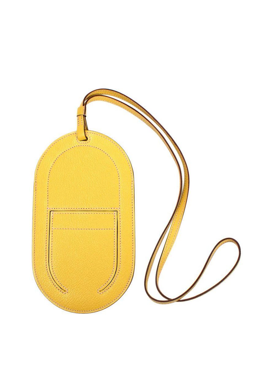 Hermes Yellow In-the-Loop Phone To Go Pouch
