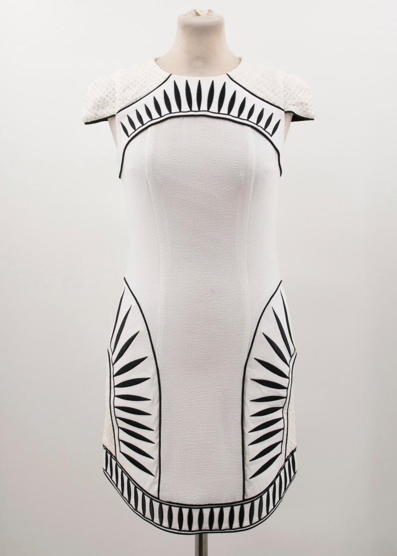 Bless'ed Are The Meek White Cap Sleeved Dress