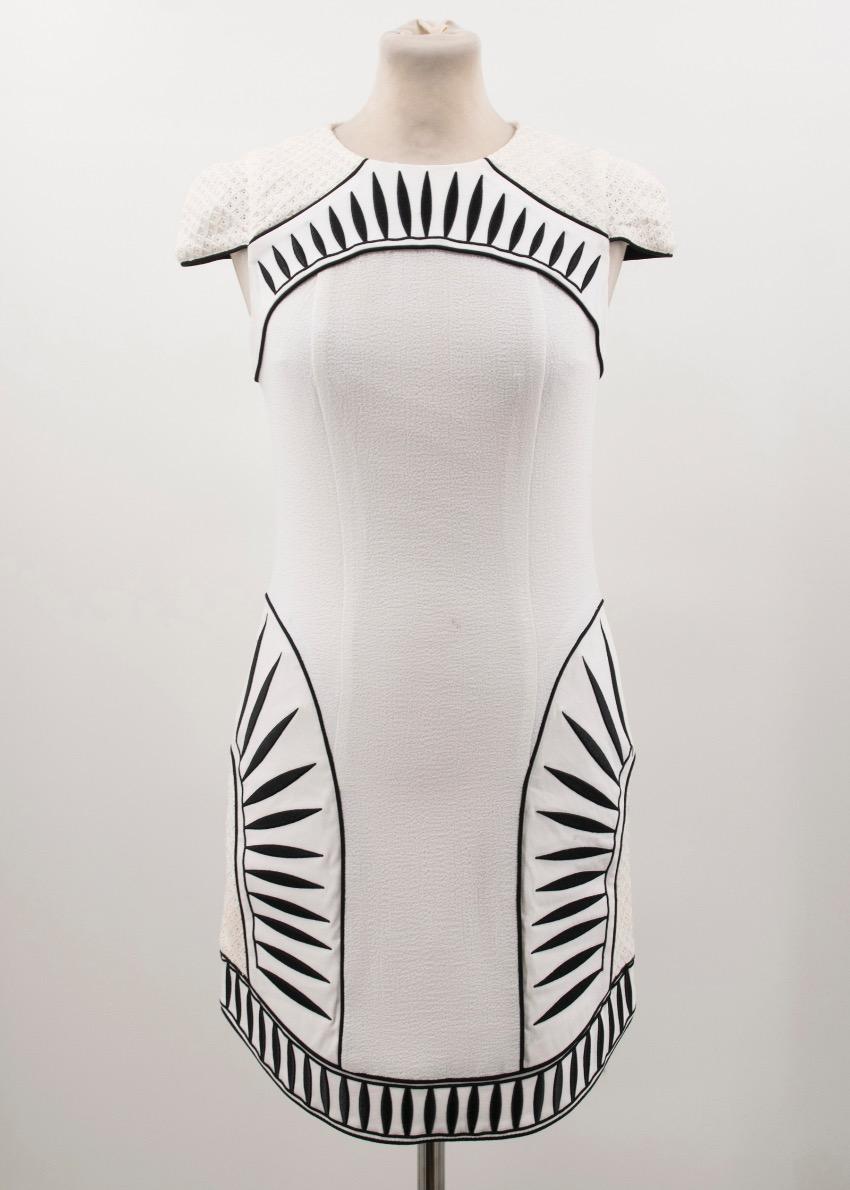 Bless'ed Are The Meek White Cap Sleeved Dress