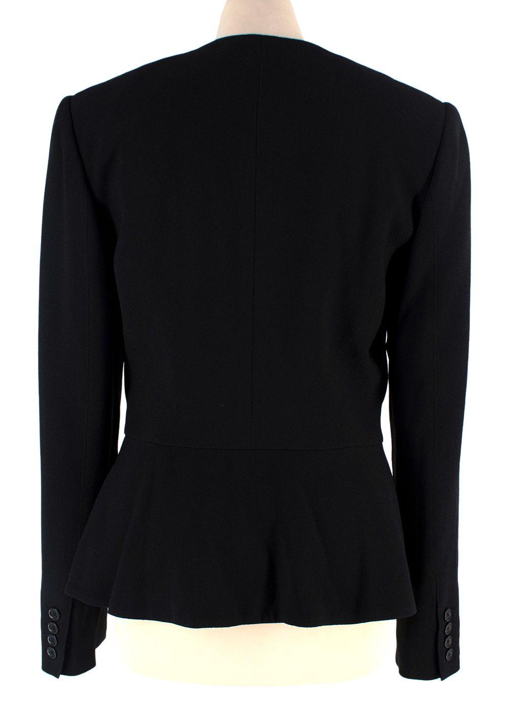 Elie Saab Black Peplum Jacket