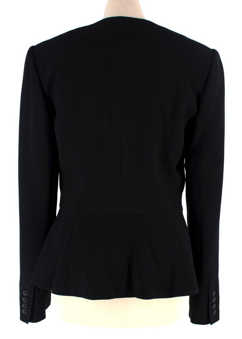 Elie Saab Black Peplum Jacket