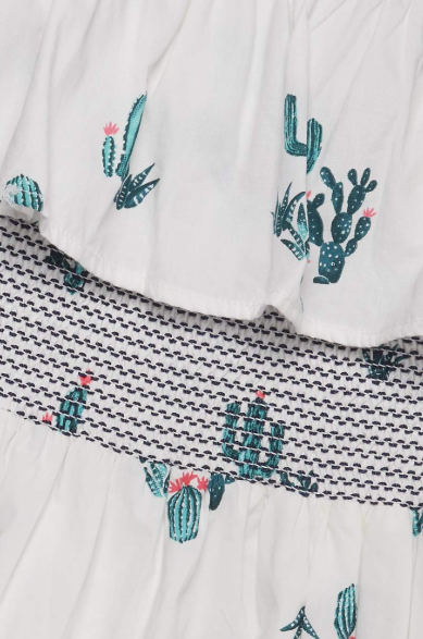 Tommy Hilfiger Cactus Allover Print Cotton Dress