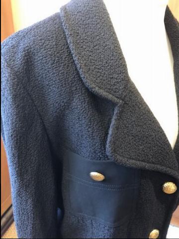 St John Black Wool Coat