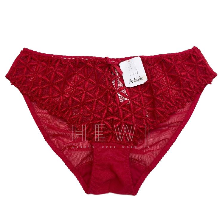 Aubade Paris red guipure lace briefs