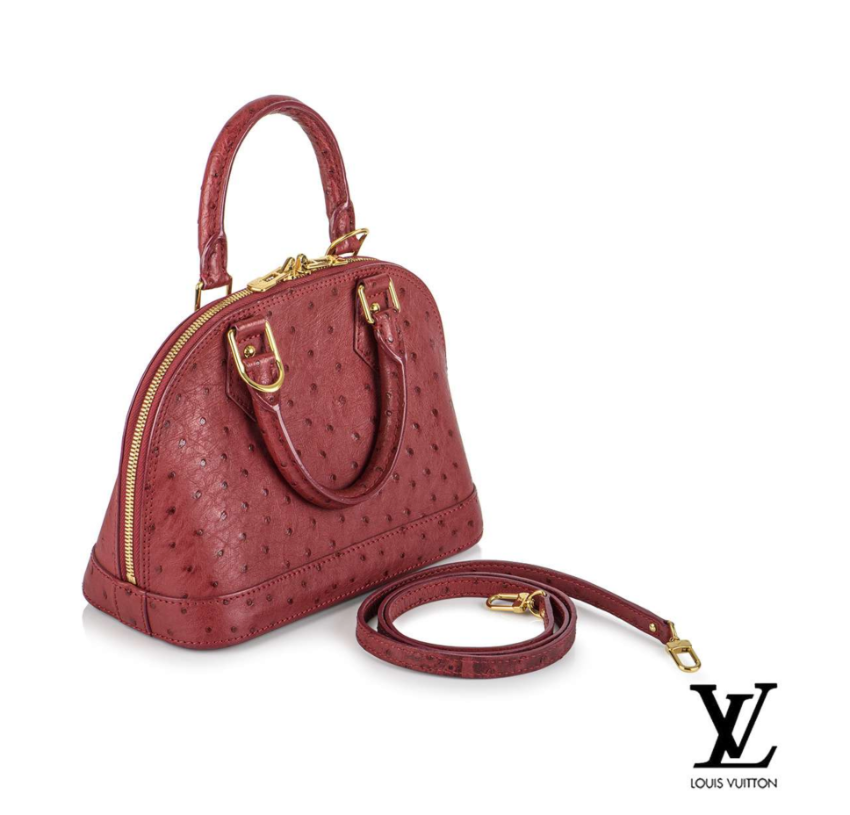 Louis Vuitton Ostrich Alma BB Bag