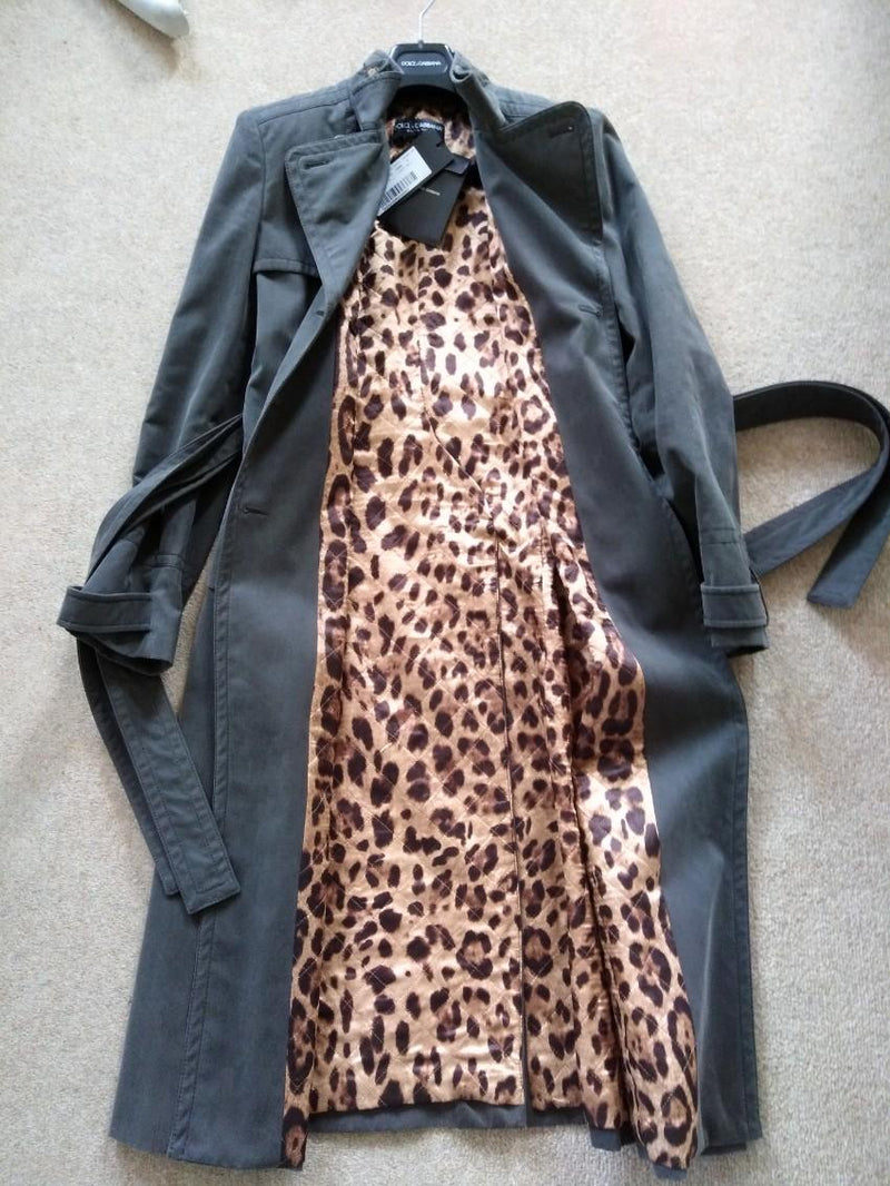 Dolce and Gabbana belted trench coat