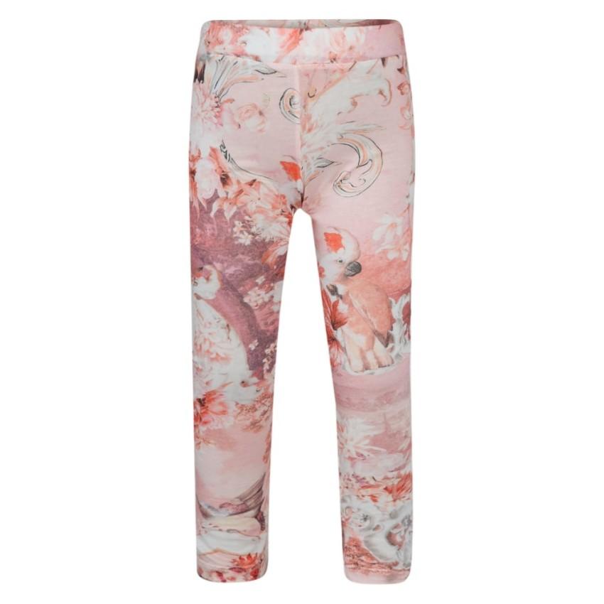 Roberto Cavalli gril's pink abstract-print leggings