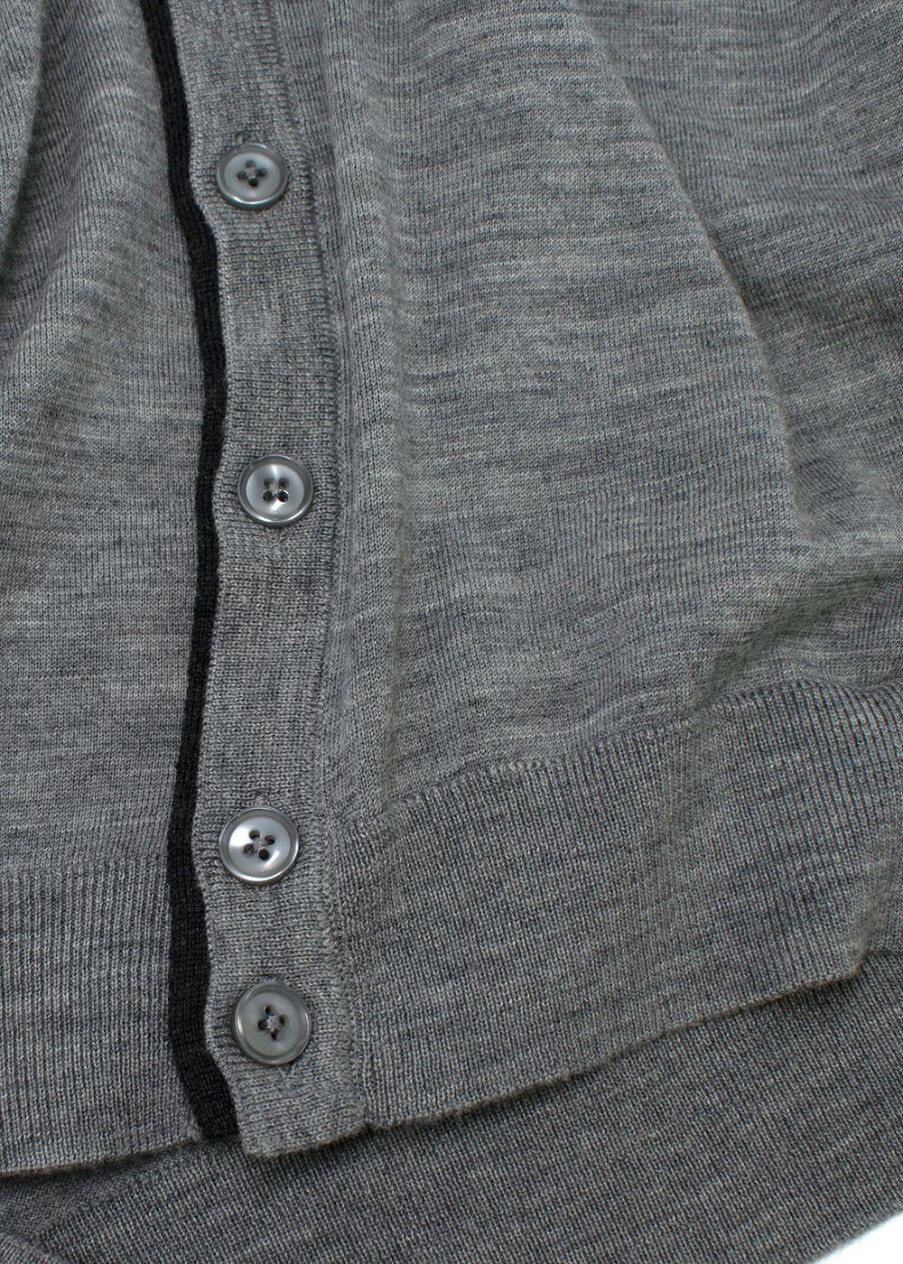 Cerruti 1881 Grey Wool Cardigan