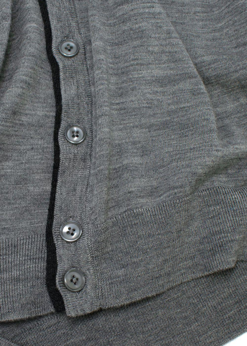 Cerruti 1881 Grey Wool Cardigan