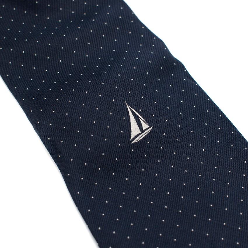 Breuer Silk Navy Polka Dot Tie