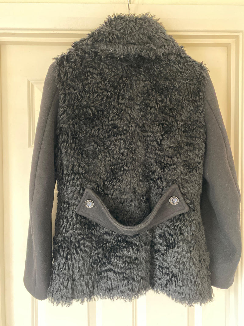 Shearling Panelled Pea Coat
