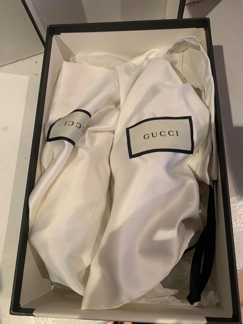 Gucci Red & Pink Patent Leather Strappy Sandals