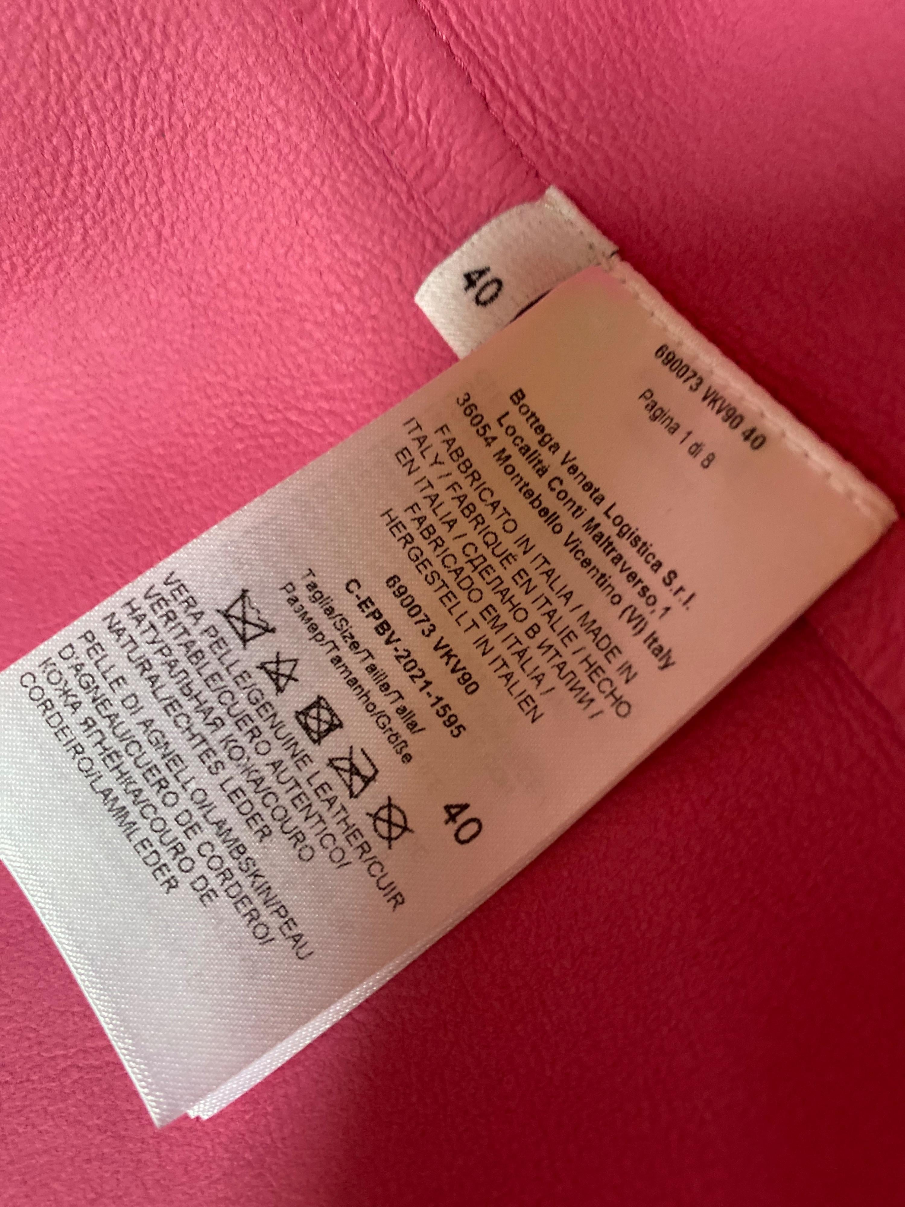 bubblegum pink leather shirt-jacket