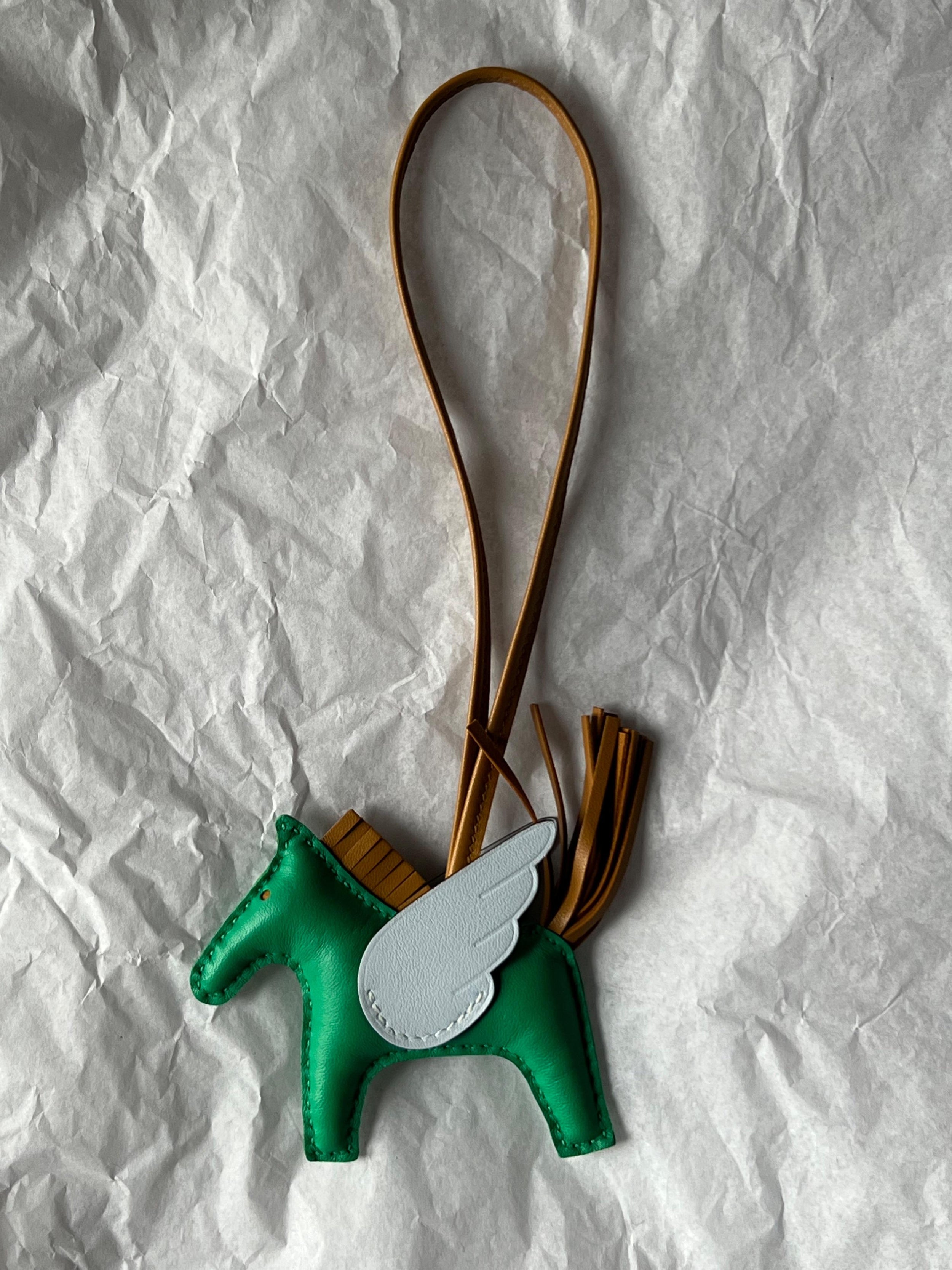 Hermes Rodeo Menthe Pegase PM Charm