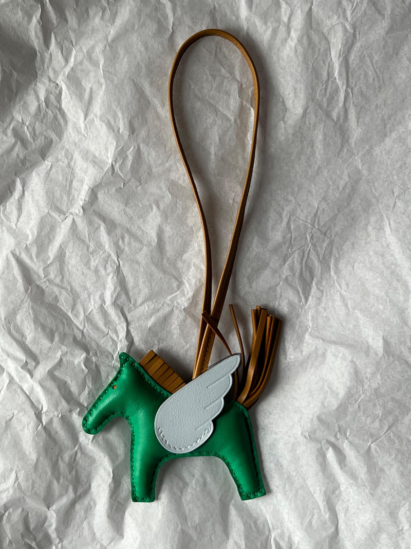 Hermes Rodeo Menthe Pegase PM Charm