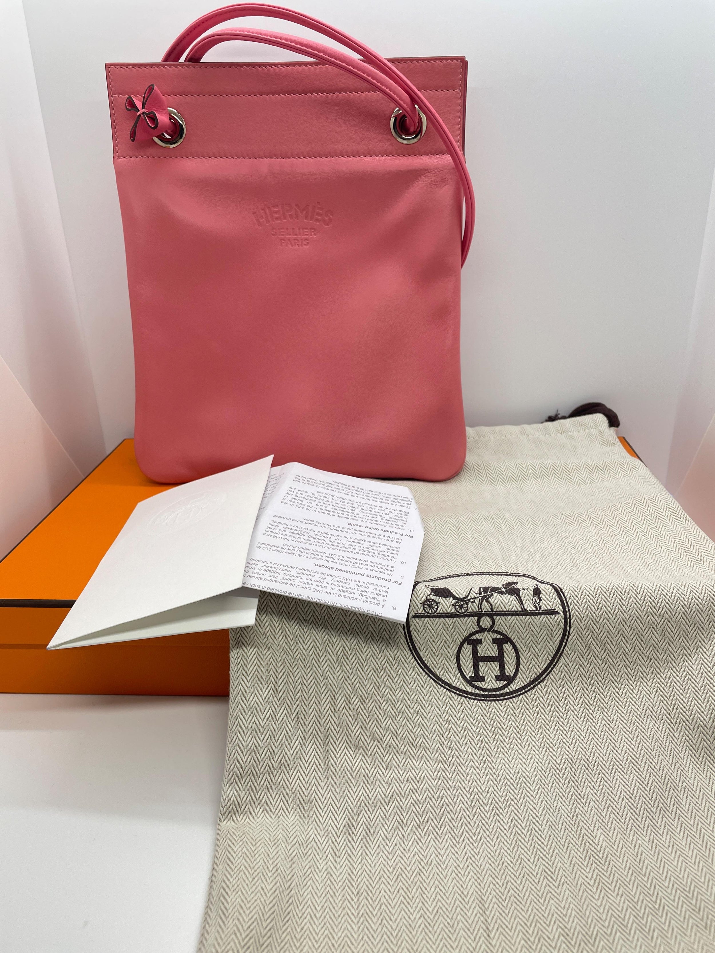 Rose Azalee Swift Leather Mini Aline Bag