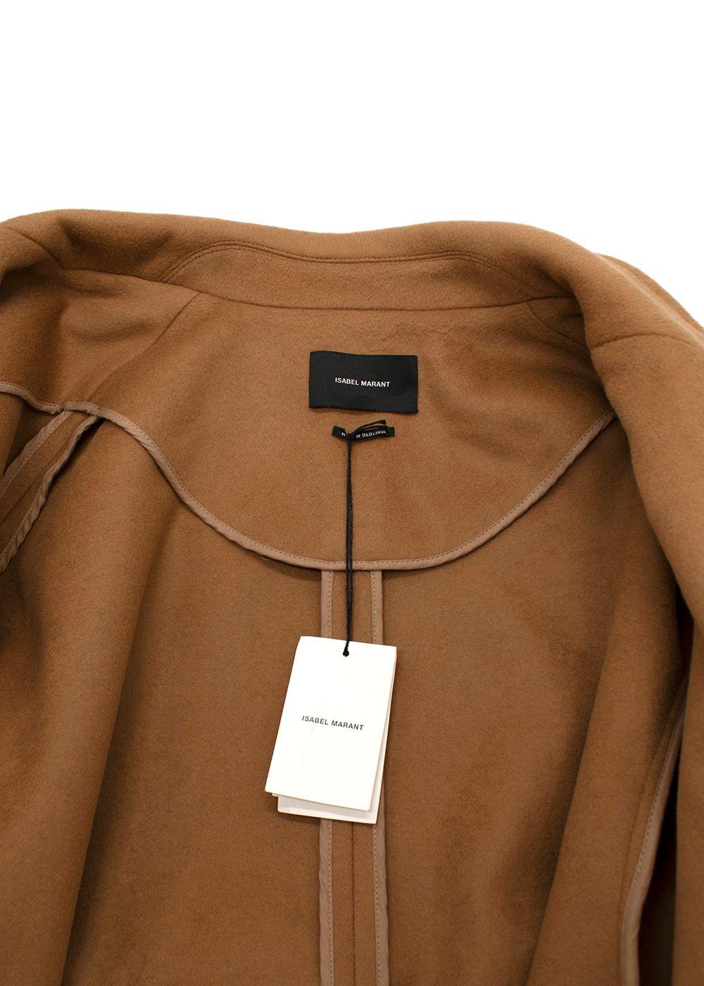 Isabel Marant Caramel Wool-Blend Manteau Corey Coat