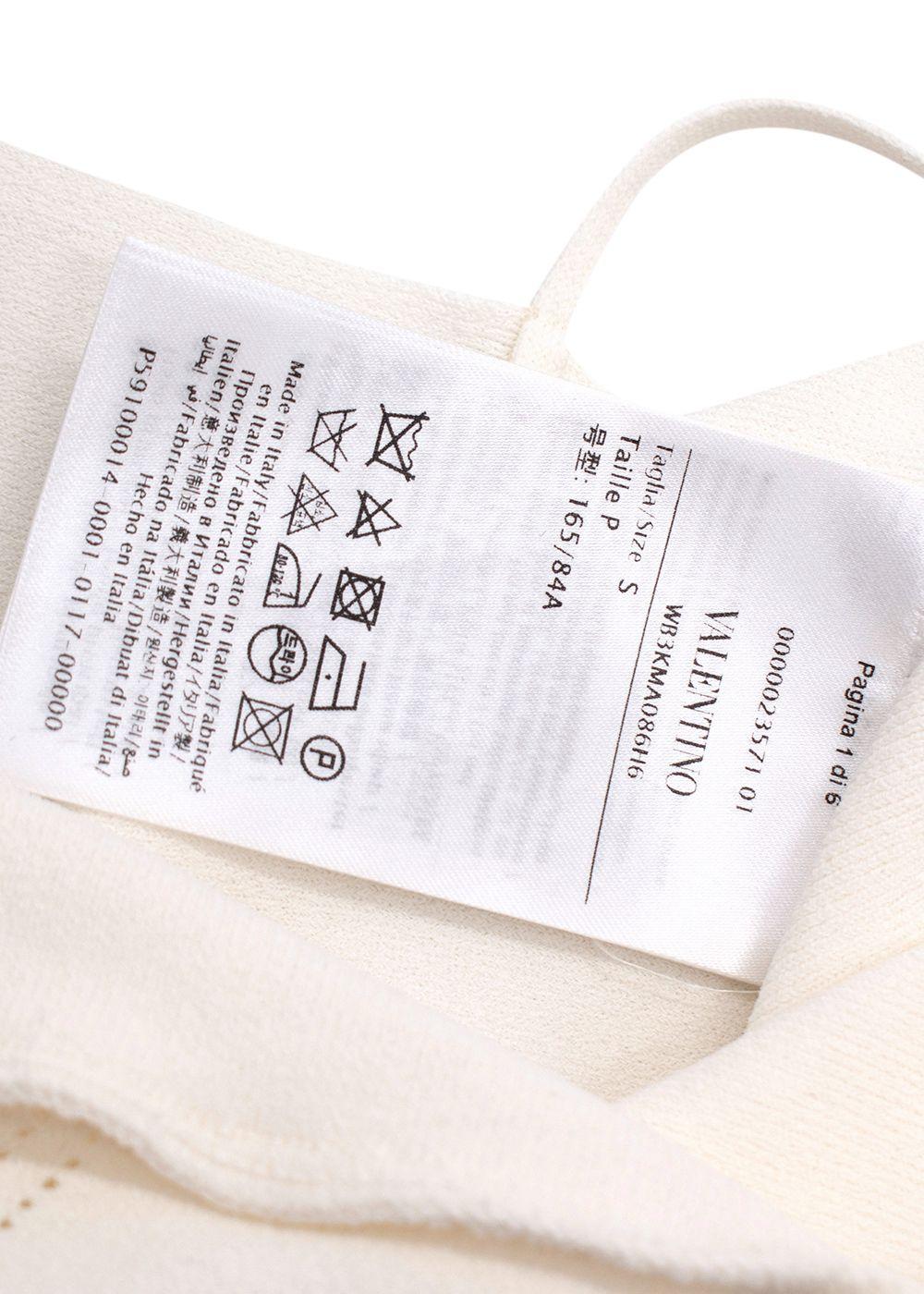 Valentino Fine Knit White Strappy Vest