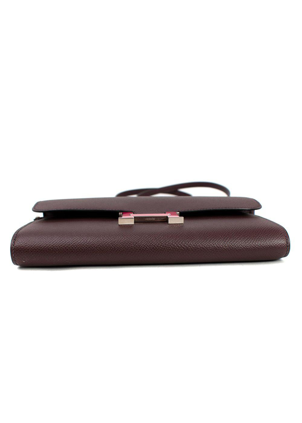 Hermes Rouge Sellier Epsom Leather Limited Edition Constance to Go Bag